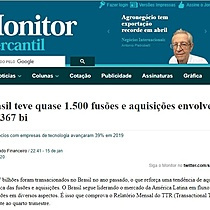 Brasil teve quase 1.500 fuses e aquisies envolvendo R$ 367 bi